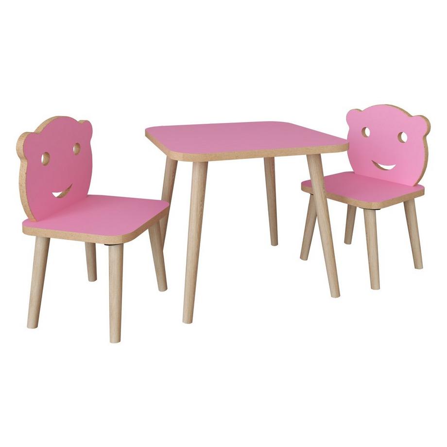 VCM  3-tlg. Sitzgruppe Kinderzimmer Kindermöbel Tisch Stuhl Kinder LiLuLa 