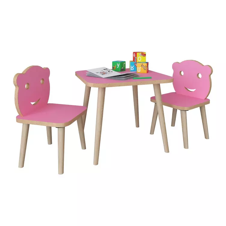 VCM 3-tlg. Sitzgruppe Kinderzimmer Kindermöbel Tisch Stuhl Kinder LiLuLaonline kaufen MANOR