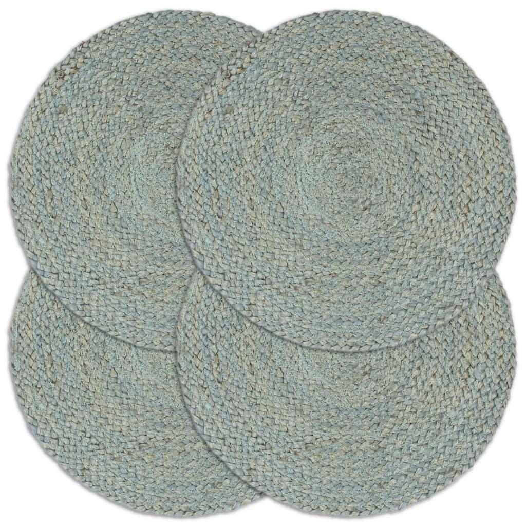 VidaXL Napperons  pcs rond jute jute  