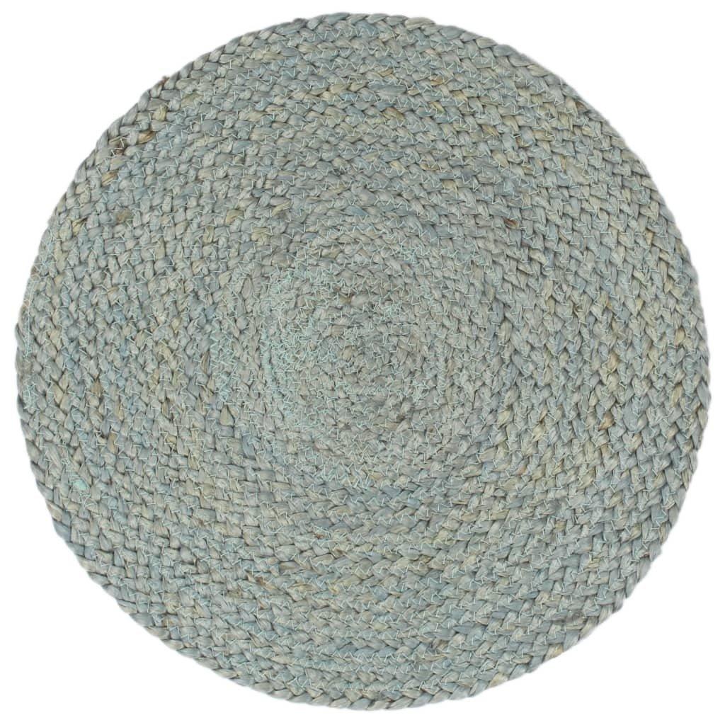 VidaXL Napperons  pcs rond jute jute  