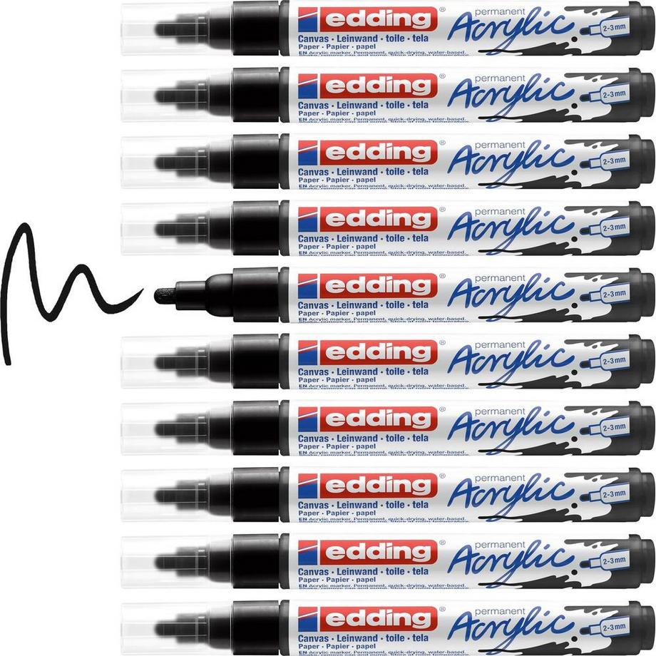 Edding EDDING Acrylmarker 5100 2-3mm 5100-901 tiefschwarz sdm  