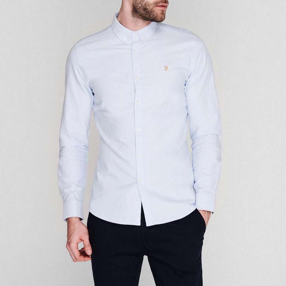 FARAH  Chemise À Boutons Manches Longues Motiftyle Rétro 