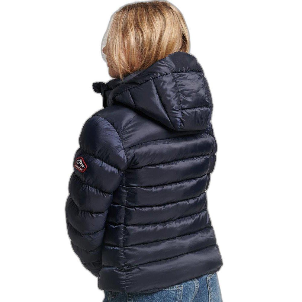 Superdry  daunenjacke mit kapuze, damen uperdry fuji 