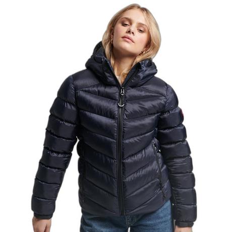 Superdry  daunenjacke mit kapuze, damen uperdry fuji 