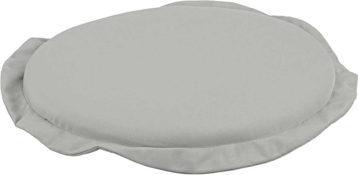 mutoni Coussin d&#039;assise de jardin rond gris-beige  