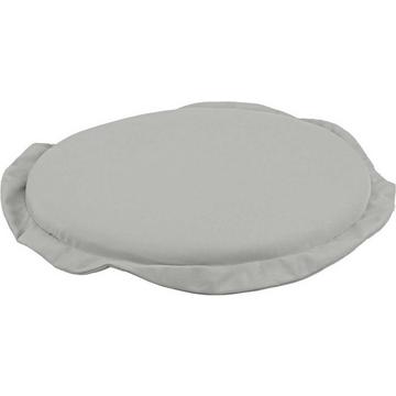 Coussin d&#039;assise de jardin rond gris-beige