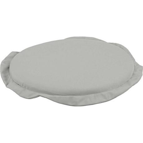 mutoni Coussin d&#039;assise de jardin rond gris-beige  