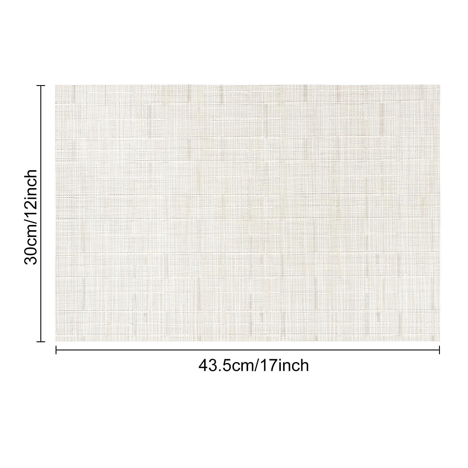 Alopini Set de 6 sets de table lavables, sets de table tissés antidérapants résistants à la chaleur  