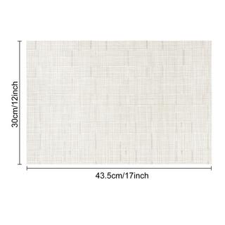 Alopini Set de 6 sets de table lavables, sets de table tissés antidérapants résistants à la chaleur  