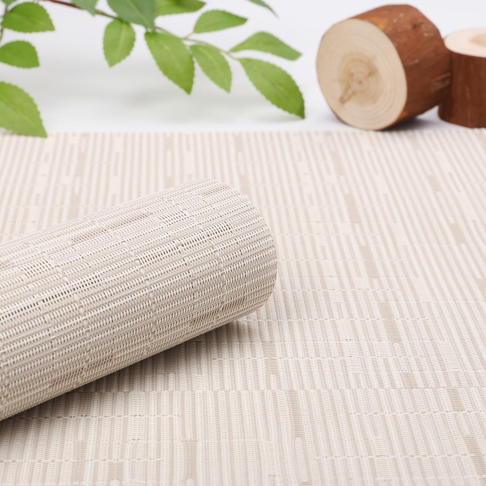 Alopini Set de 6 sets de table lavables, sets de table tissés antidérapants résistants à la chaleur  