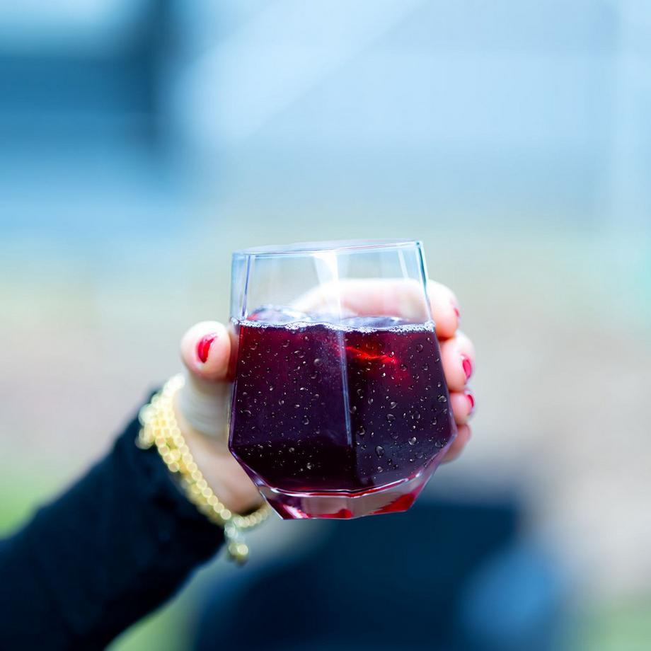 Intirilife Set Di Bicchieri Da Bere In Design Esagonale, 240 Ml  