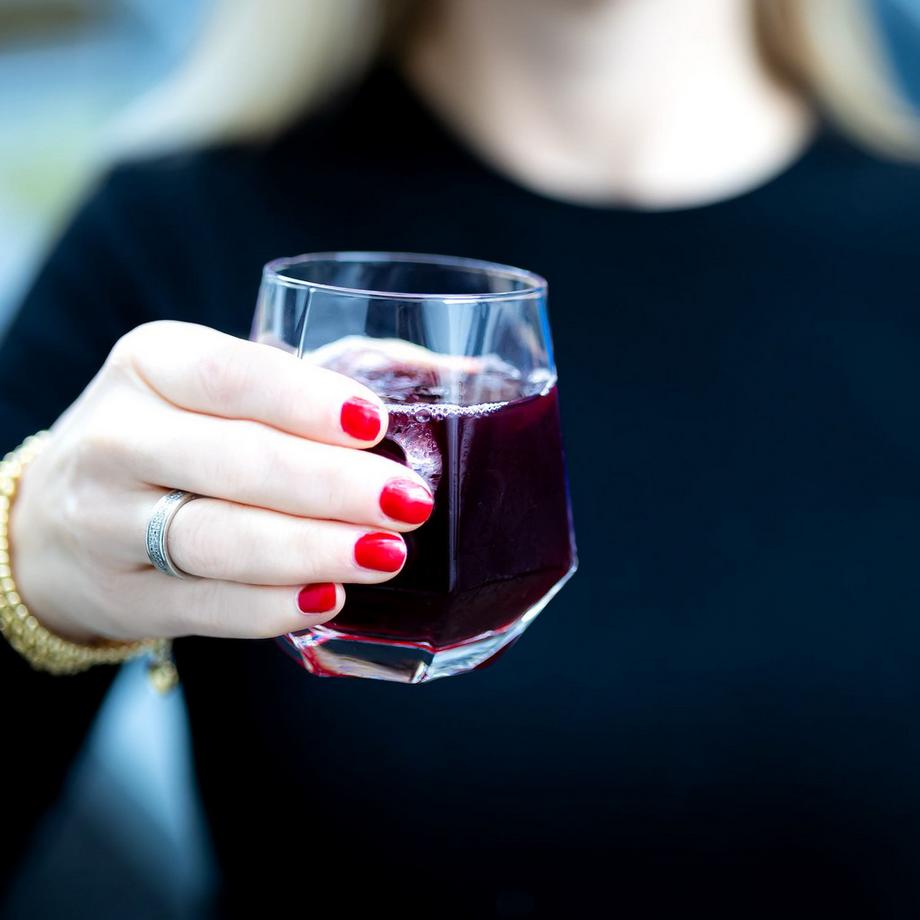 Intirilife Set Di Bicchieri Da Bere In Design Esagonale, 240 Ml  