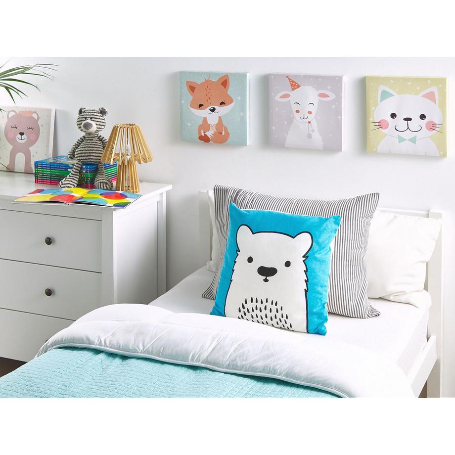 Beliani Dekokissen 2er Set aus Baumwolle Modern WARANASI  