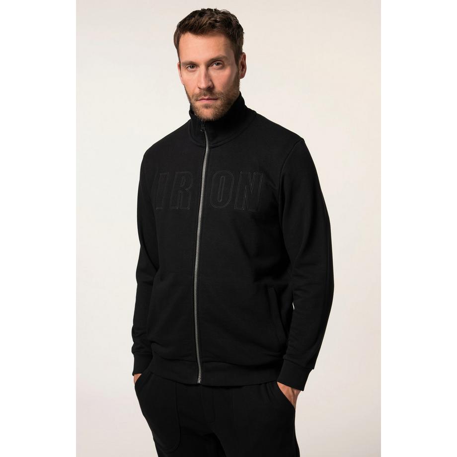 JP1880 Sweatjacke Bauchfit Fitness Badges  