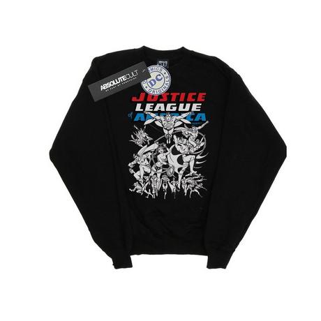 DC COMICS  Justice League Mono Action Pose Sweatshirt 