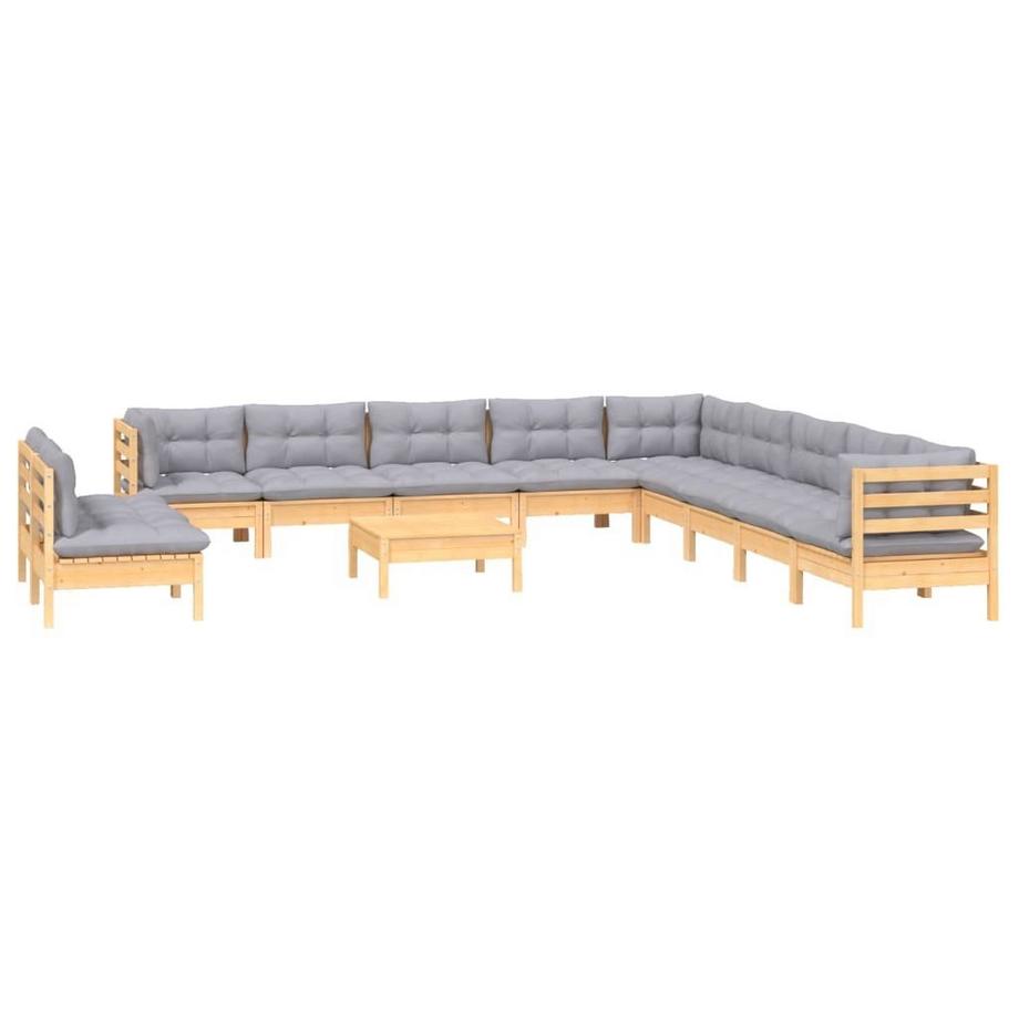 VidaXL set salotto da giardino Legno di pino  