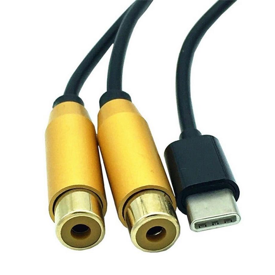 eStore  Adapterkabel - USB-C auf 2x RCA 