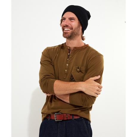 Joe Browns Haut Henley Manches Longues Brodé  