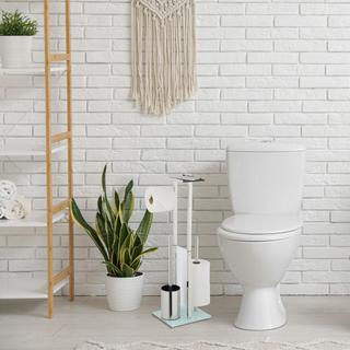 Northix Siège de toilette autoportant avec étagère  