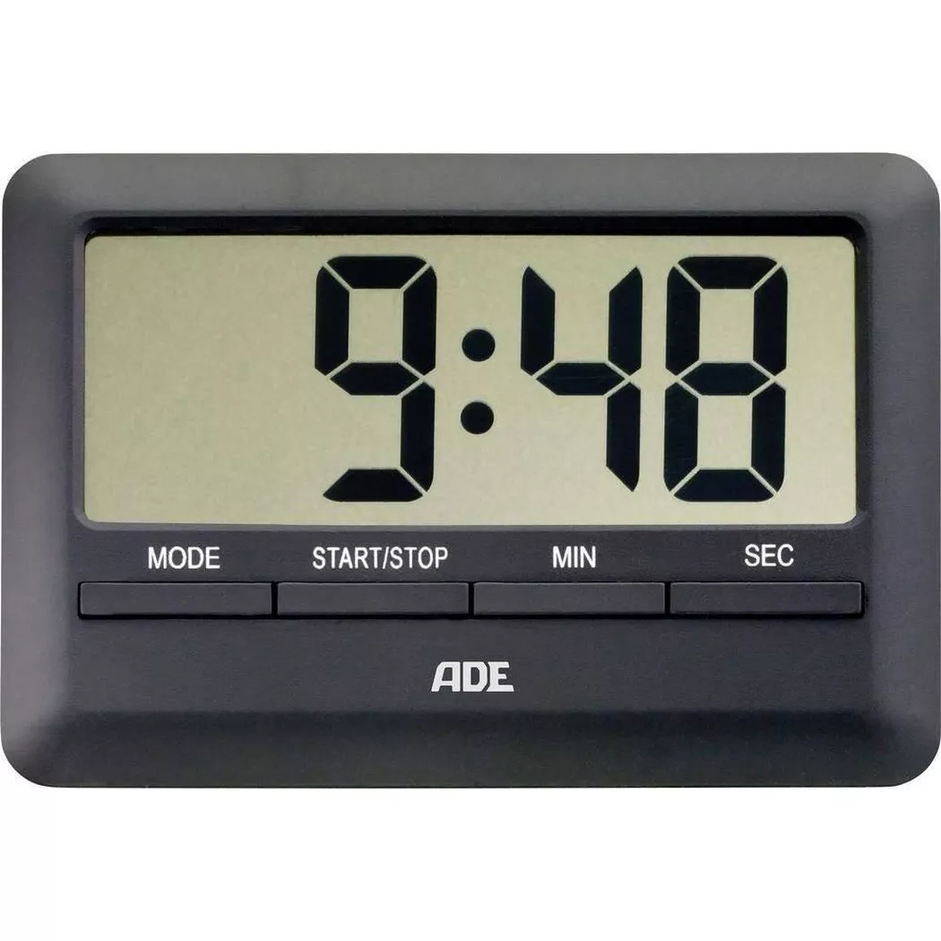 ADE - Küchentimer Digital TD1600 Schwarz, 70x70mm