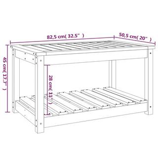 VidaXL Gartentisch kiefernholz  