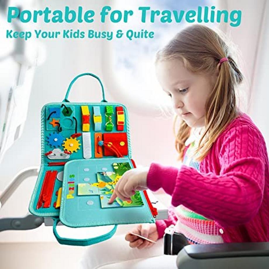 Activity-board  Busy Board für Kinder - Activity Board Motorische Fähigkeiten Lernspielzeug 