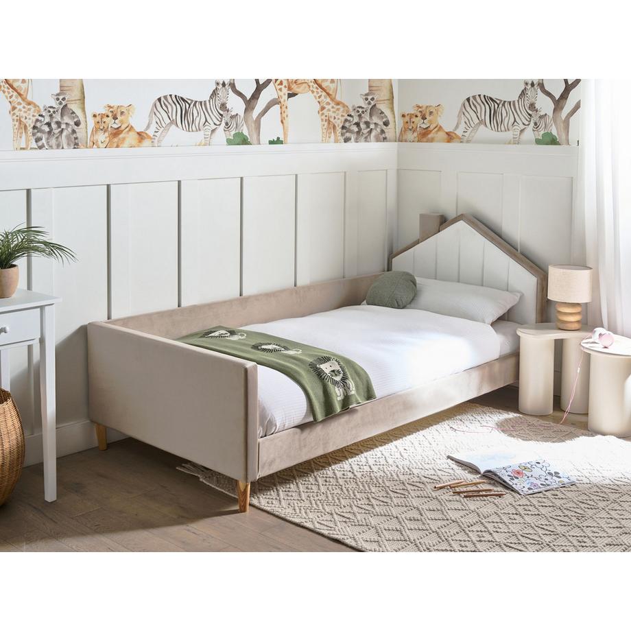 Beliani Letto per bambini en Velluto  KERVAN  