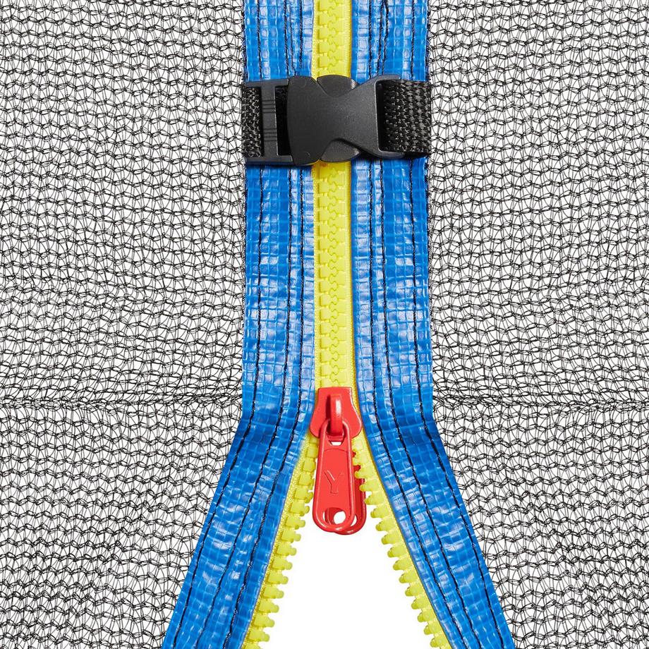 Tectake  Trampolin Jumpy Ø 366 cm, GS-zertifiziert mit Sicherheitsnetz 