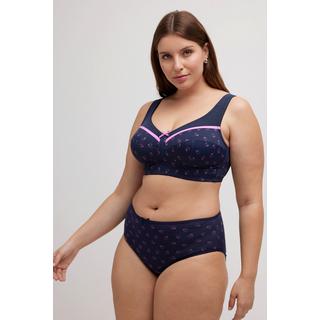 Ulla Popken  Soutien-gorge de maintien, sans armatures, imprimé petits cœurs - bonnet C-G. 