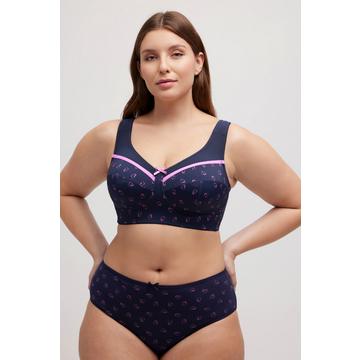 Soutien-gorge de maintien, sans armatures, imprimé petits cœurs - bonnet C-G.