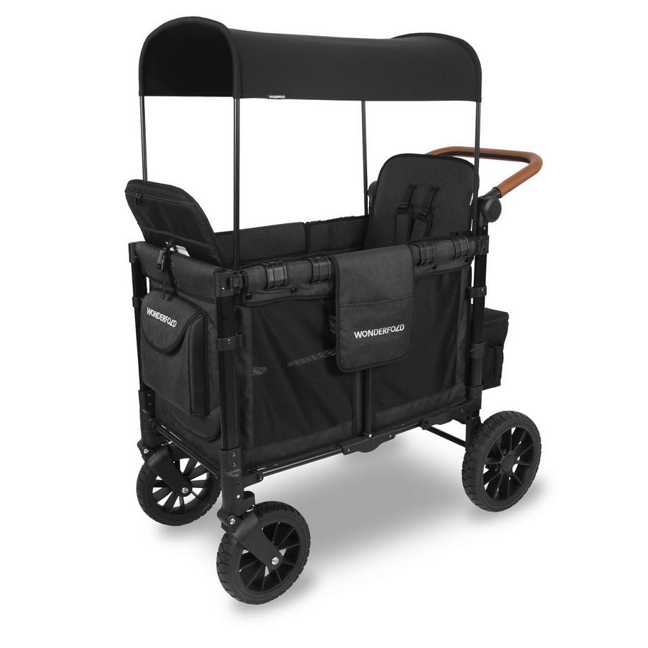 Wonderfold  Geschwisterwagen W2 Luxe Volcano Black 
