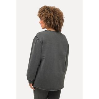 Ulla Popken  Felpa dal taglio oversize con scollo a girocollo e maniche lunghe 