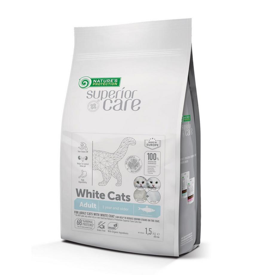 Nature's Protection Superior Care  White Cats Aringa adulta senza cereali 