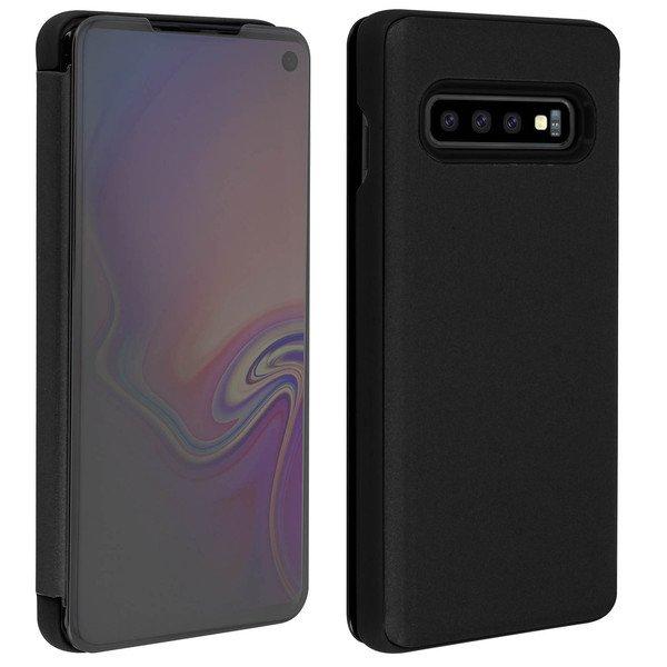 Avizar  Clear View Cover Galaxy S10 Schwarz 