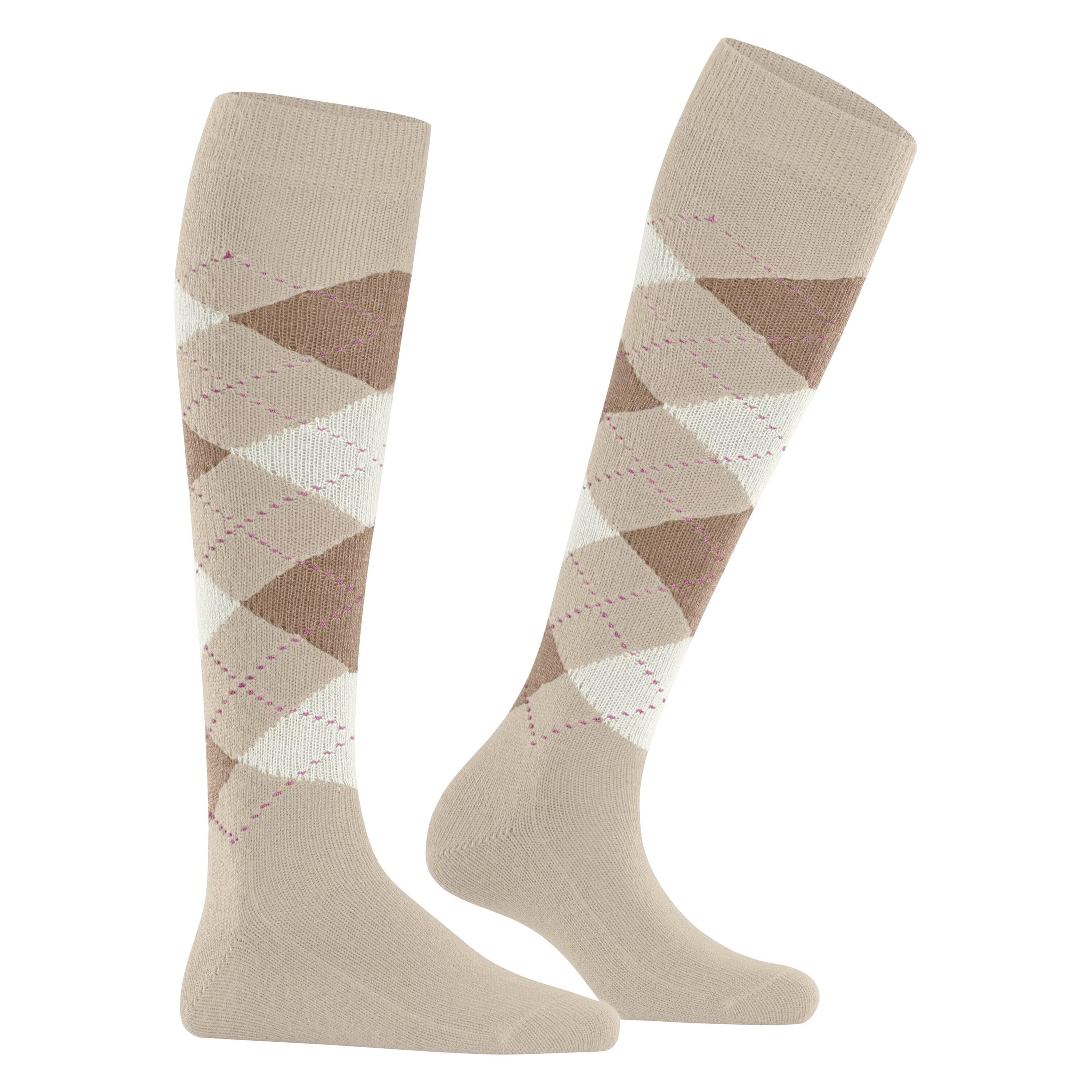 Burlington Whitby Rautenmuster Kniestrümpfe  