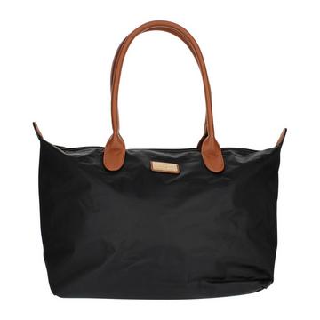 Borsa shopper in poliestere nera