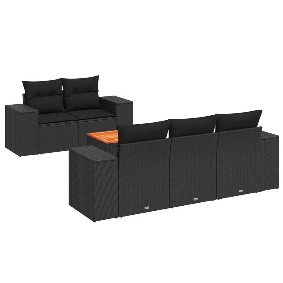 set divano da giardino Polirattan