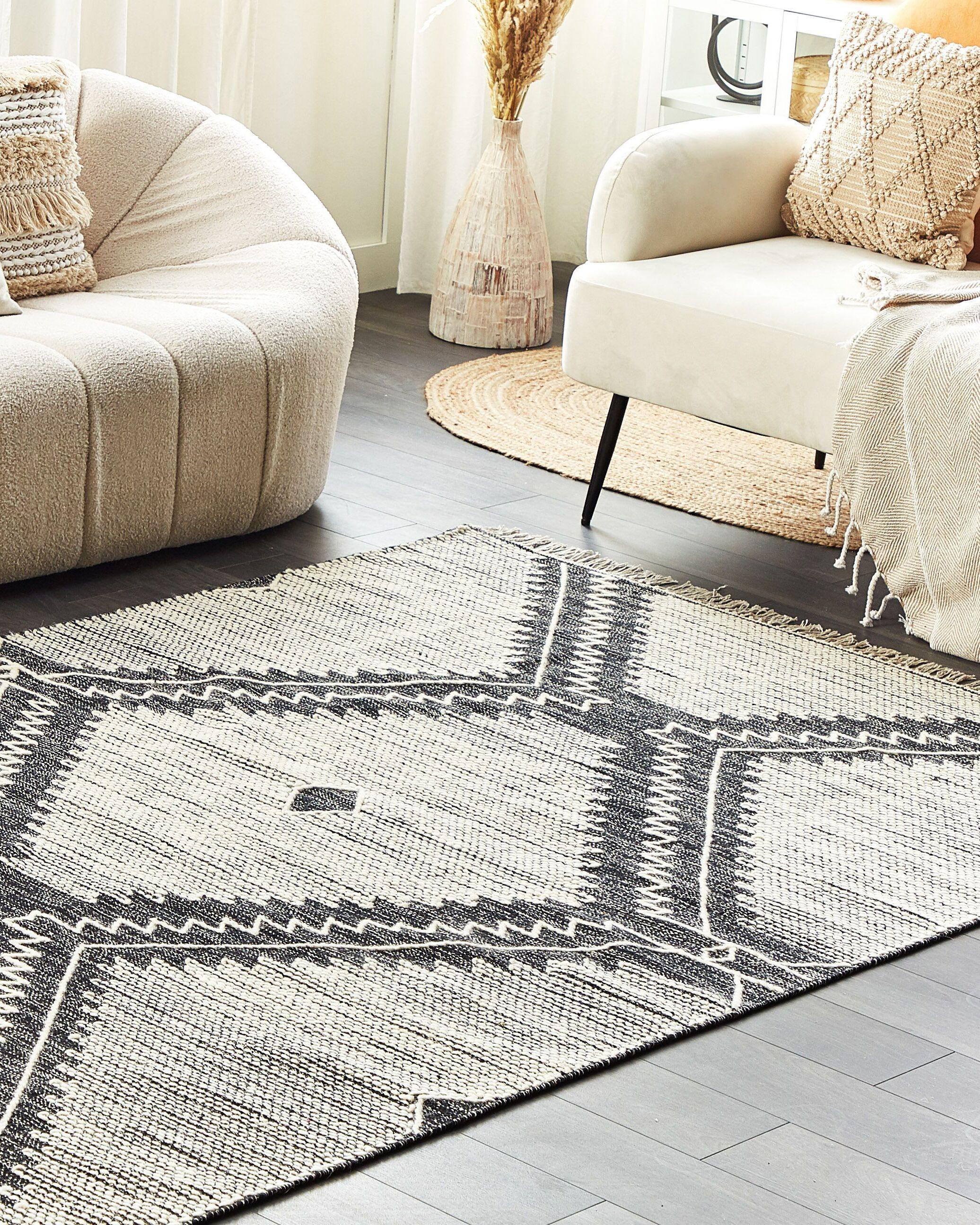 Beliani Tapis en Coton Boho ARBAA  