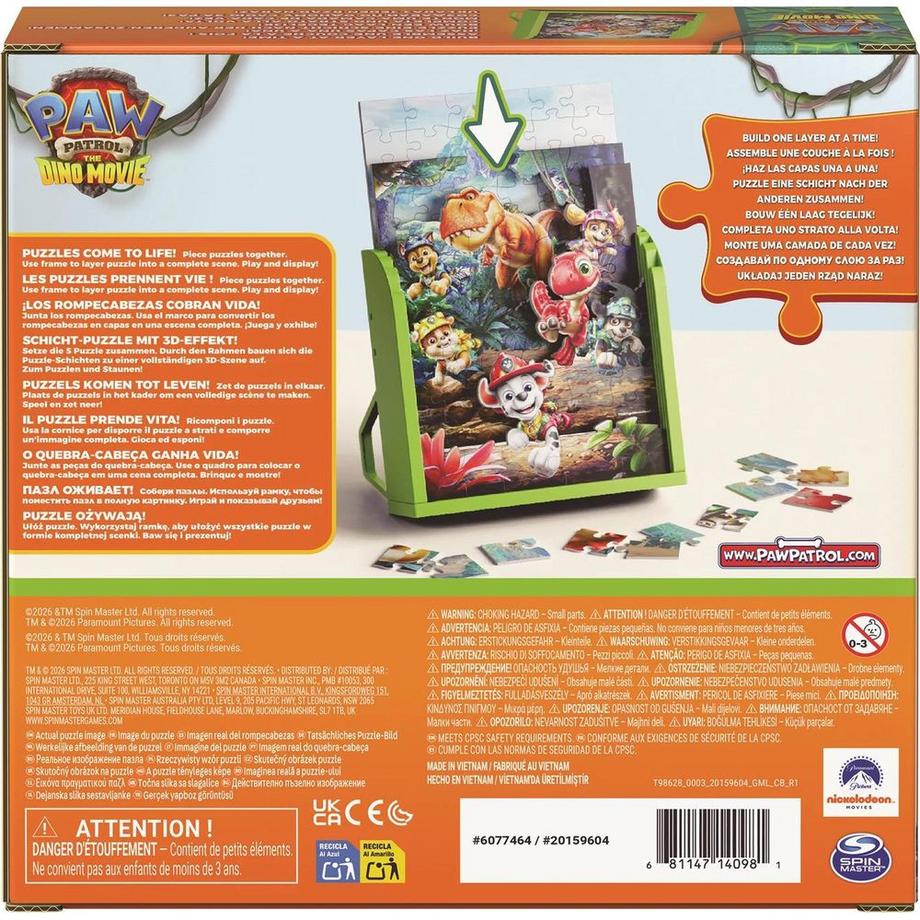 Spin Master  Puzzle de couche du film Dino de PAW Patrol 