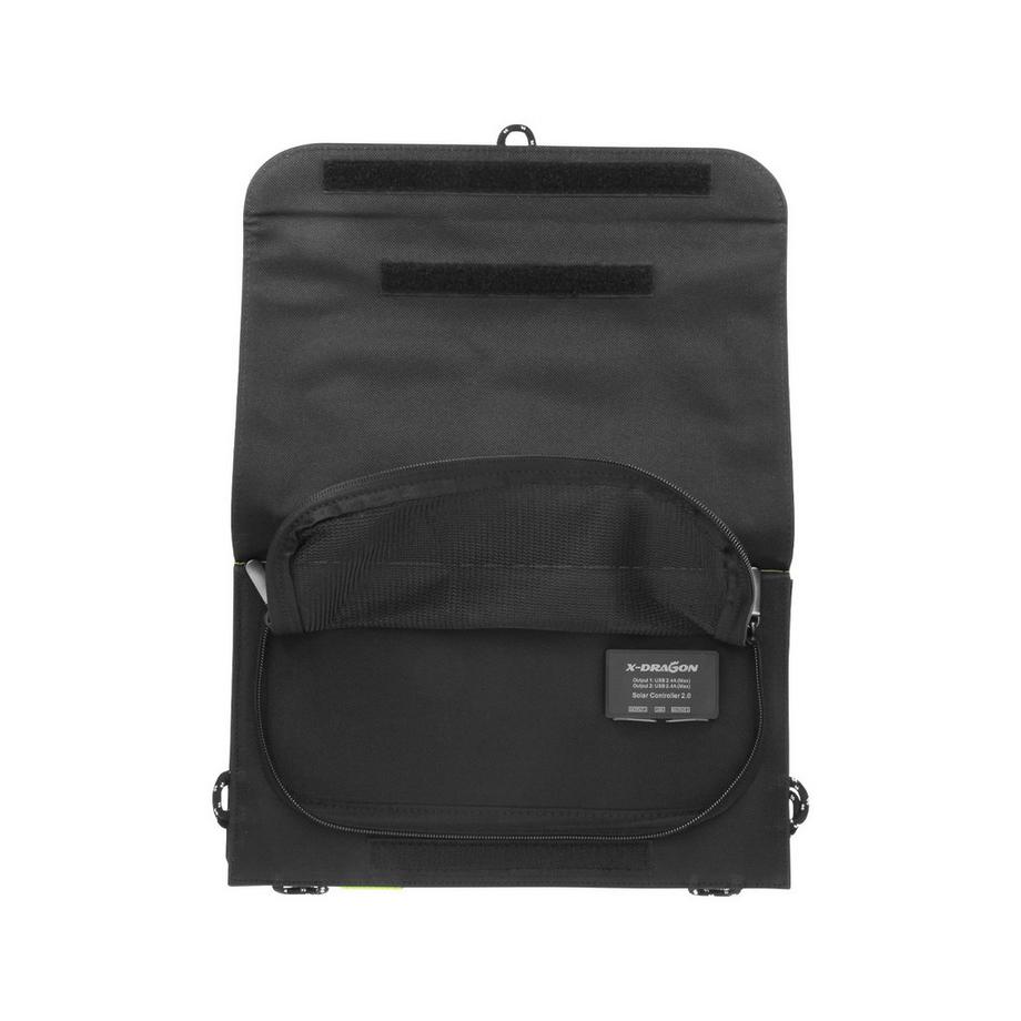 Avizar  Chargeur Solaire Pliable Étanche Noir 