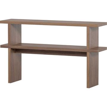 Table d&#039;appoint plaqué noyer naturel