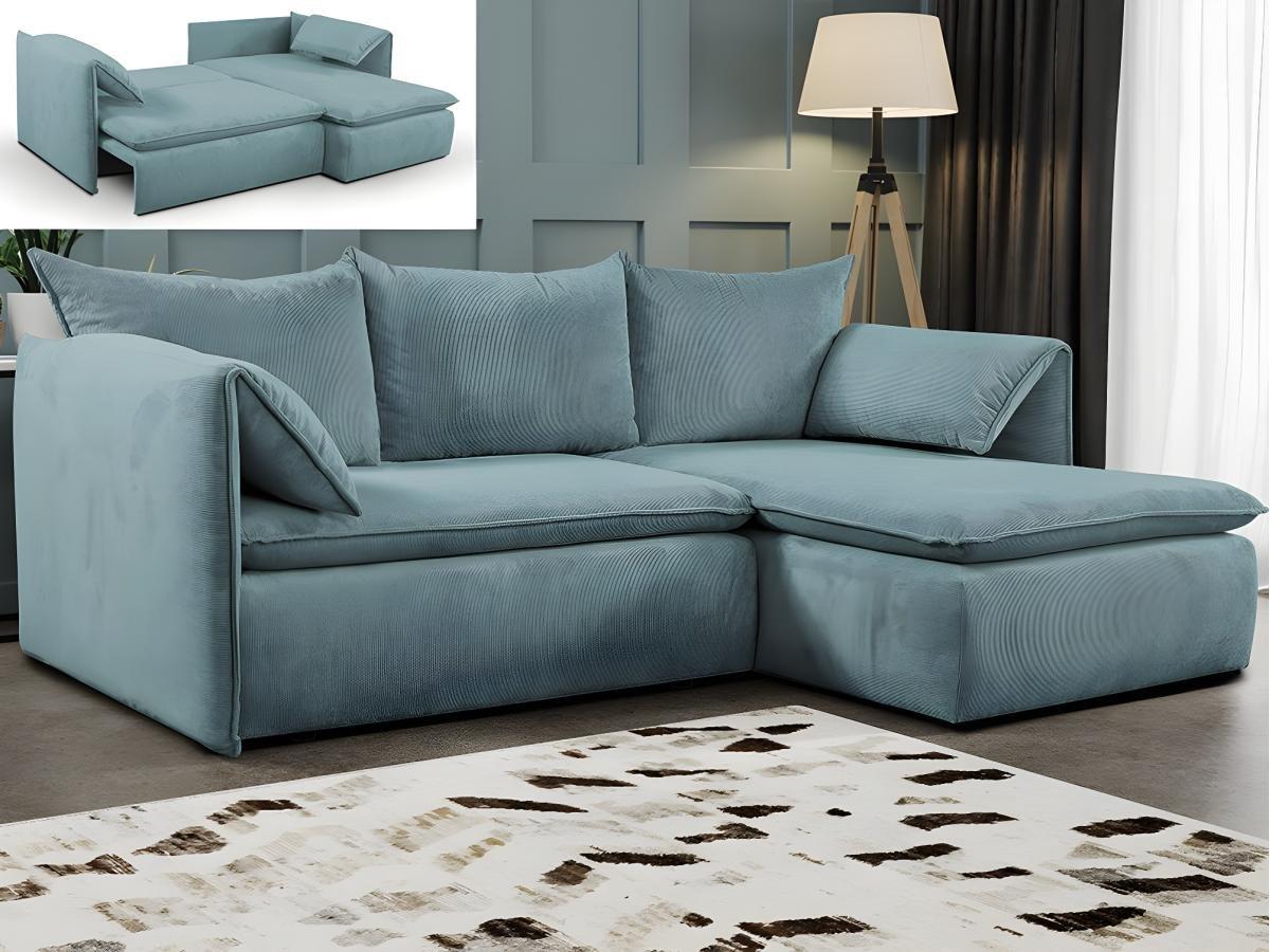 PASCAL MORABITO Ecksofa mit Schlaffunktion TEODORA von PASCAL MORABITO Kord  Ecke rechts  