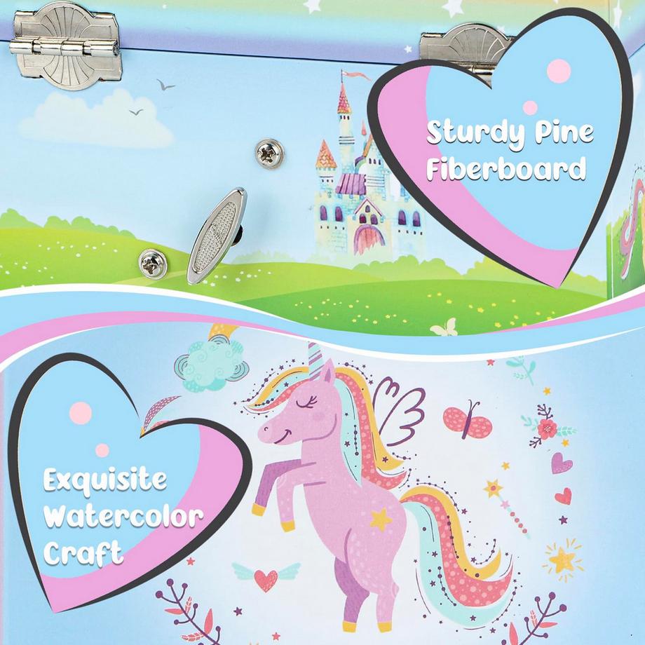 Only-bags.store  Musik-Schmuckkästchen mit Halskette, Armband, Musik-Schmuck Aufbewahrungsbox 