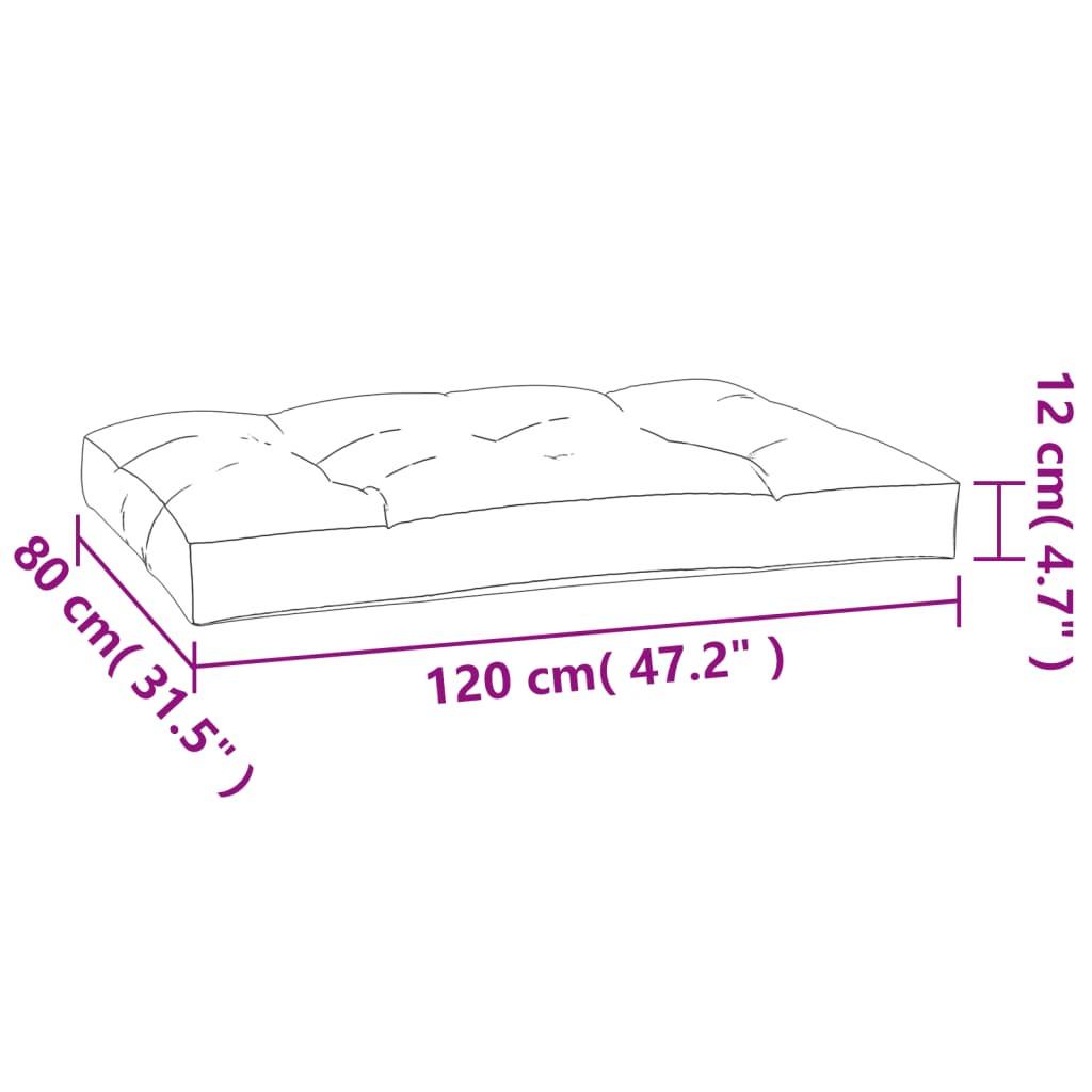 VidaXL cuscino per pallet Tessuto  