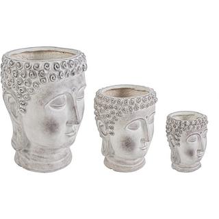 mutoni Pot de fleurs de jardin Bouddha (3-set)  