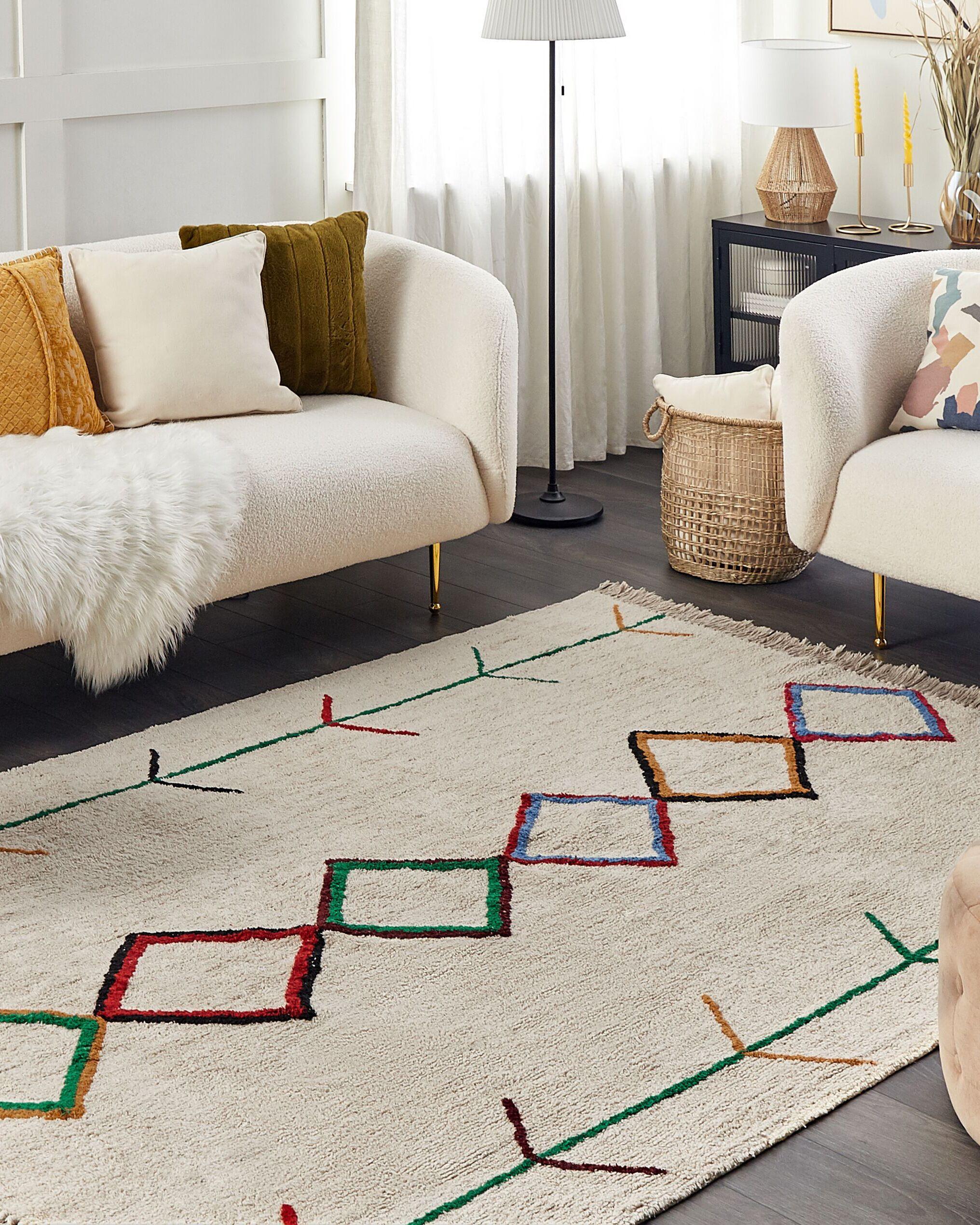 Beliani Tapis en Coton Boho CETMI  