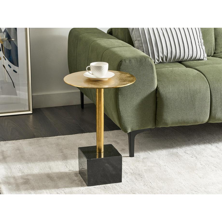 Beliani Table d'appoint en Aluminium  COLIBRI  