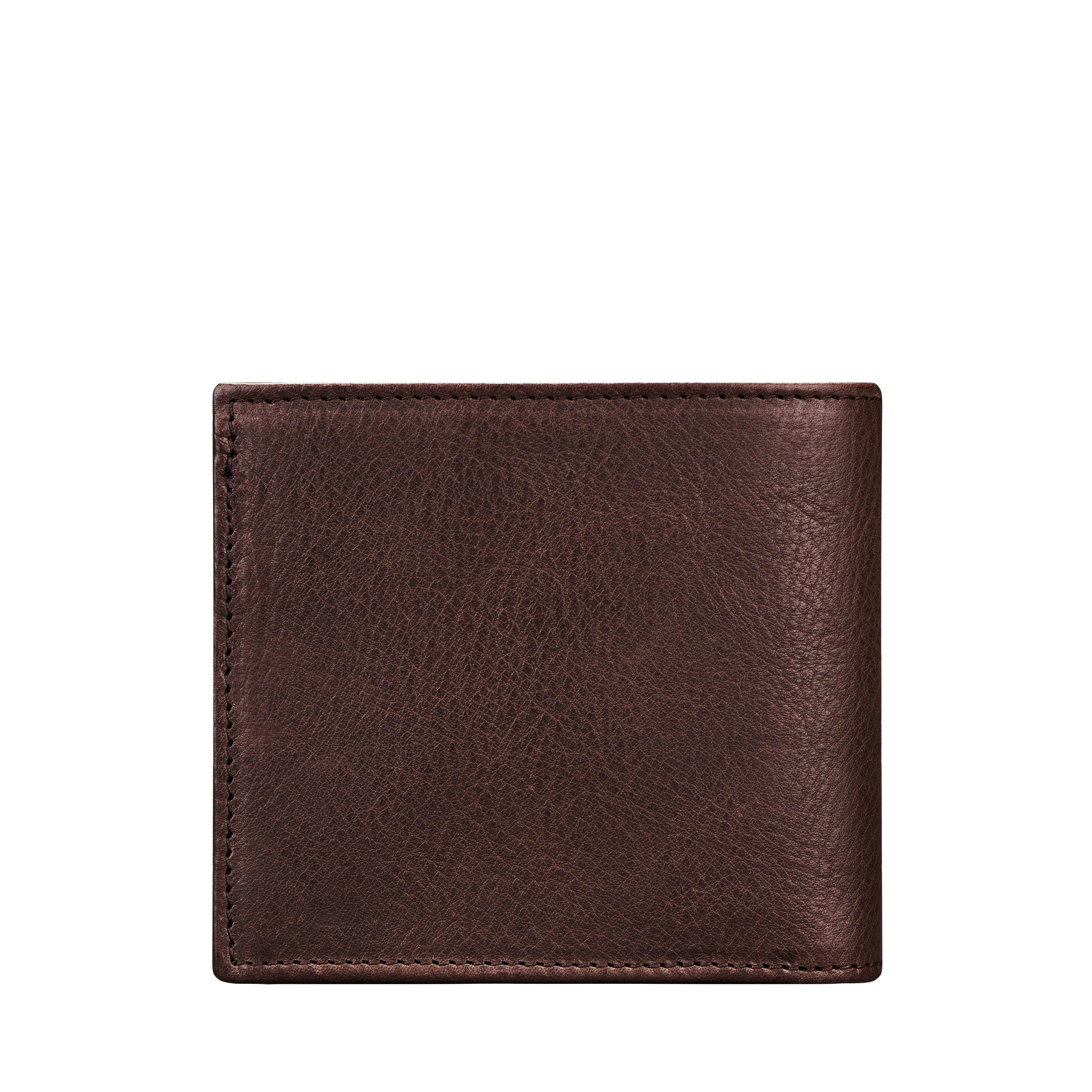 Maxwell Scott  Le Ticciano grainé Portefeuille avec porte-monnaie en cuir grainé souple 