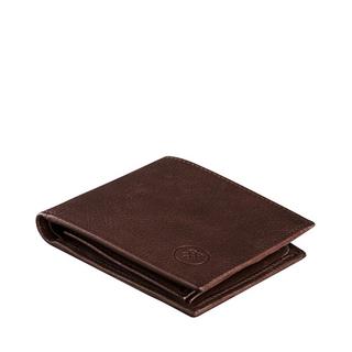 Maxwell Scott  Le Ticciano grainé Portefeuille avec porte-monnaie en cuir grainé souple 