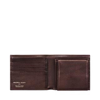 Maxwell Scott  Le Ticciano grainé Portefeuille avec porte-monnaie en cuir grainé souple 